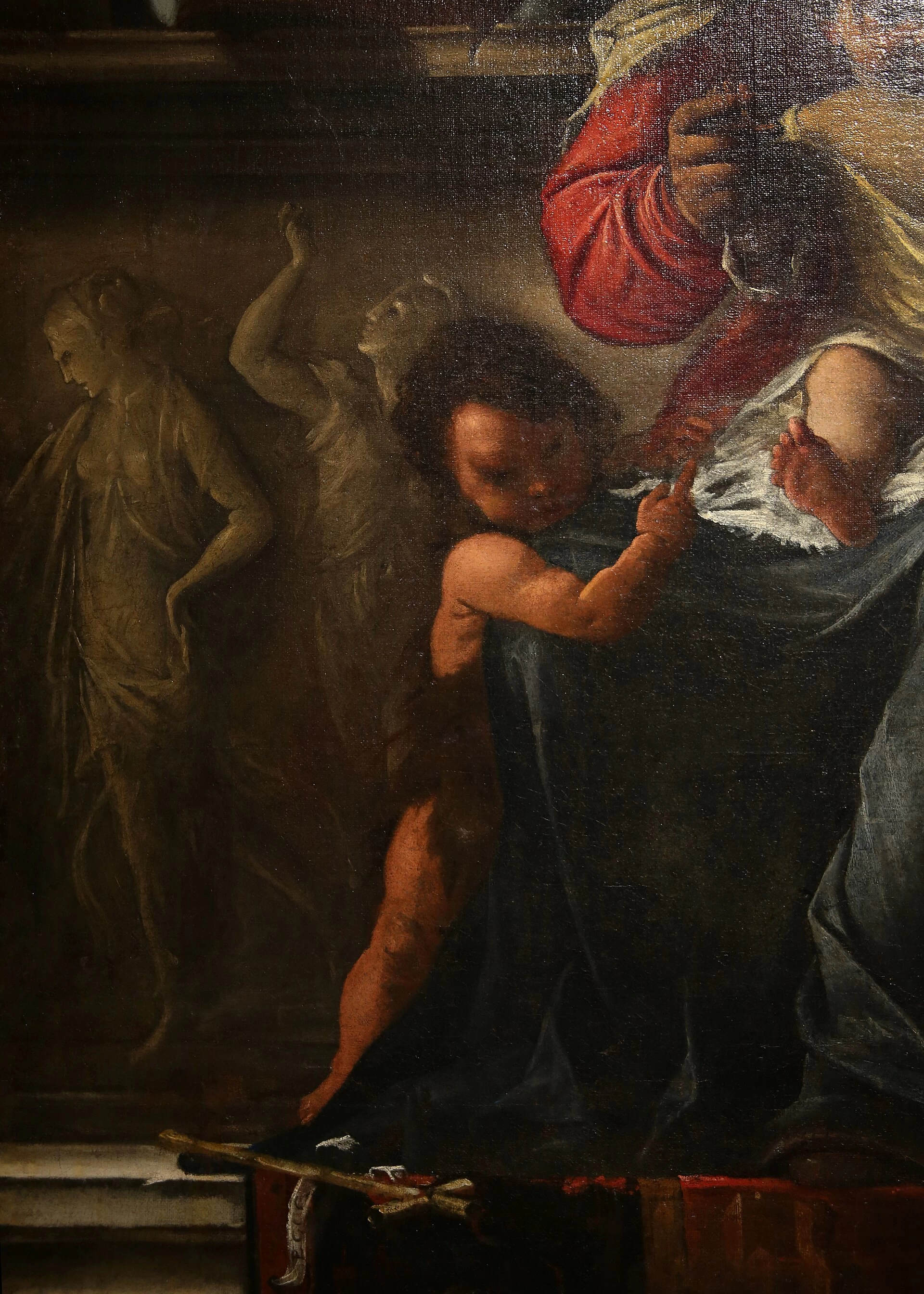 Madonna col Bambino e santi, 1645-50 ca. - Fondazione Cavallini Sgarbi - dettaglio